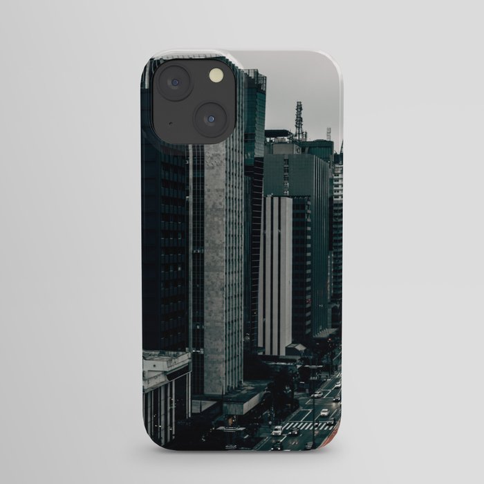 Brazil Photography - Busy Street In Down Town Sao Paulo iPhone Case
