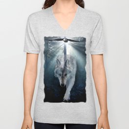 The Gathering - Wolf and Eagle V Neck T Shirt