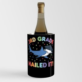 3rd Grade Nailed It Hammerhead Shark Graduation Wine Chiller