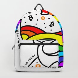 Rainbow Crypto Whale In Crypto We Trust Backpack