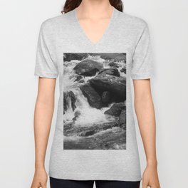 Mountain Cascades V Neck T Shirt