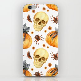 Halloween decoration pattern - Skulls iPhone Skin