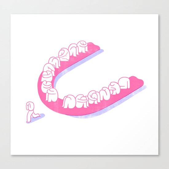 jaw Canvas Print