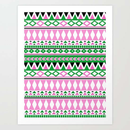 Tribal Pattern 07 Art Print
