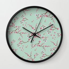 SAKURA  - PRETTY MINT Wall Clock
