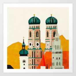 travel europe germany munich Art Print