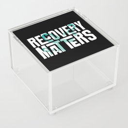 Recovery Matters Drug Alcohol Awareness Addiction Ribbon Acrylic Box