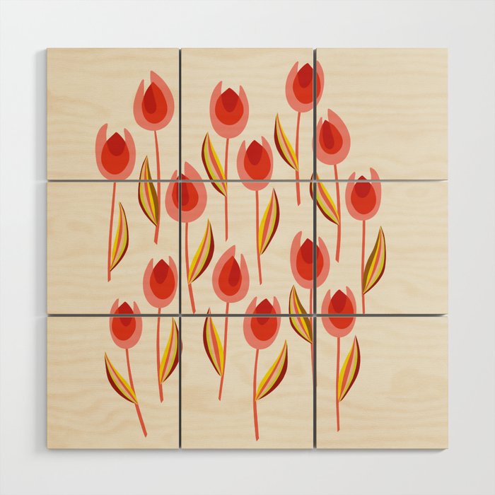 Tulips from Holland Wood Wall Art