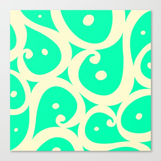 Mint Cream Jelly Canvas Print