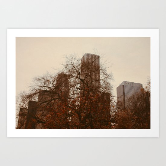 Autumn in Chicago Art Print