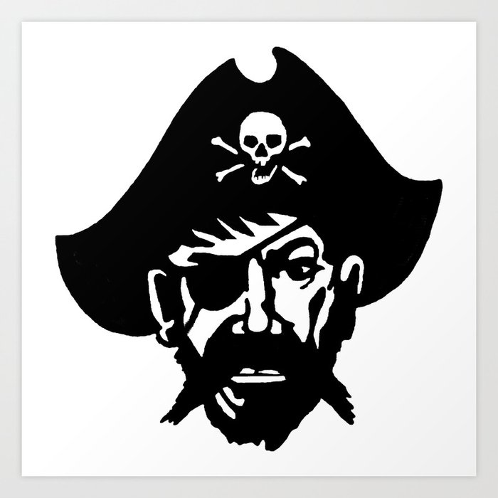 Captain Kidd II (The Rude Pirate) Art Print