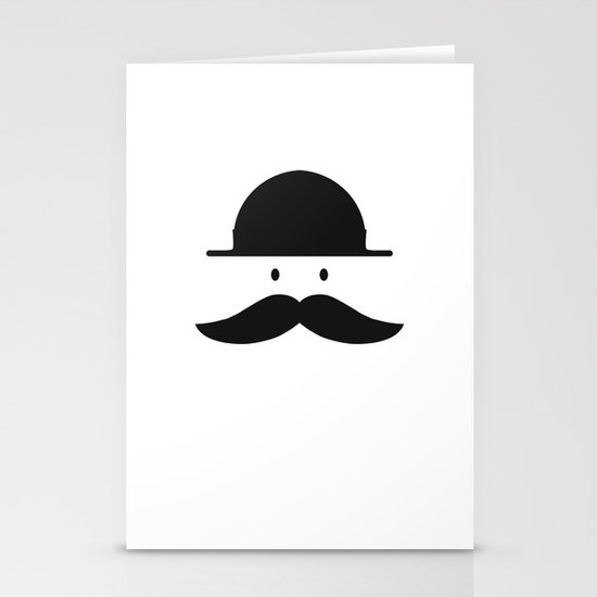 mustache Stationery Cards