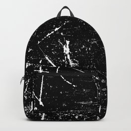 Splatter V2 Backpack | Black and White, Ink, Splatter, Texture, Monochrome, Abstract, Modern, Minimal, Pattern, Digital 