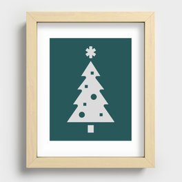 Modern Christmas Recessed Framed Print