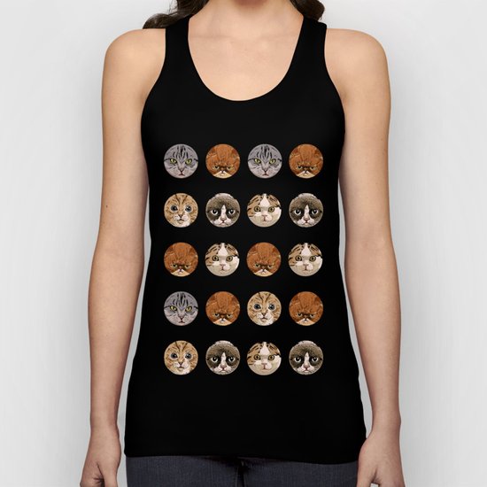 Polka Meaw Unisex Tank Top