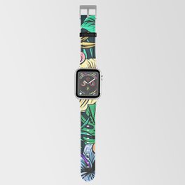 Hawaiian Hibiscus Floral Colorful Pattern Apple Watch Band