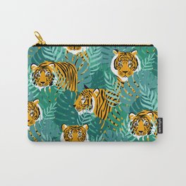 Jungle Tiger - Velvet Jade Carry-All Pouch