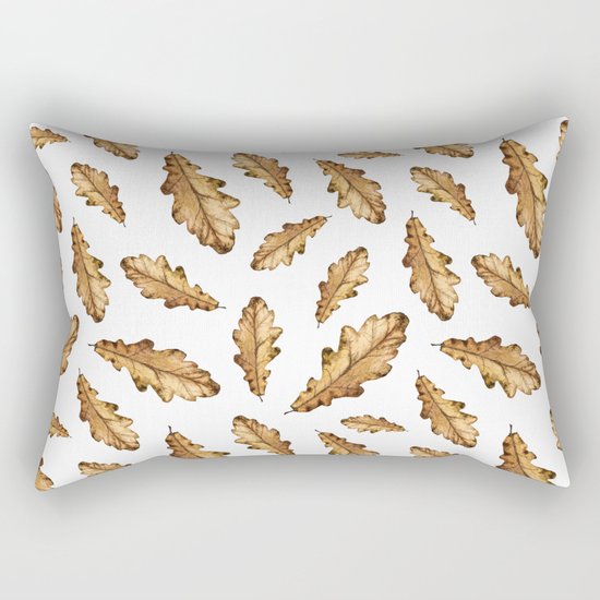 Autumn Leaves Pattern 01 Rectangular Pillow