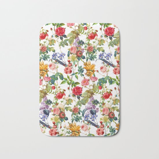 Botanic Flowers Bath Mat
