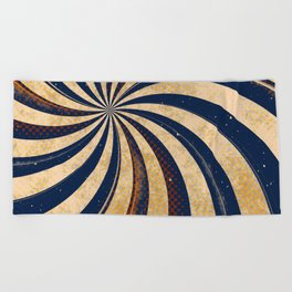 Retro Swirl Beach Towel