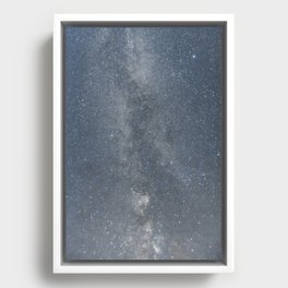 Summer Milky Way Blues | Nature and Landscape Photography Framed Canvas
