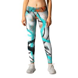 Abstract expressionist Art. Abstract Painting 87. Leggings