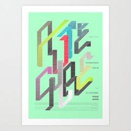 Autechre Oversteps Tour Poster Art Print