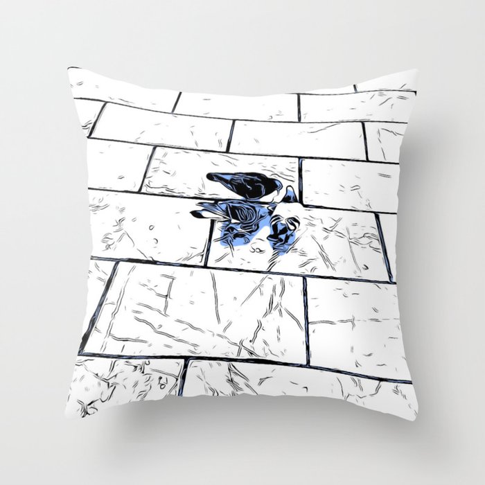 Pigeons  Throw Pillow