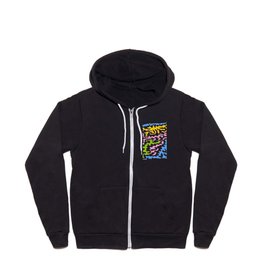 Abstraction in the style of Matisse 44 Zip Hoodie