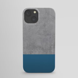 Concrete Blue Texture iPhone Case