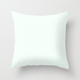 Mint Cream Solid Color Throw Pillow