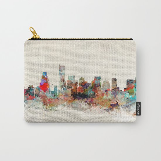 boston city skyline Carry-All Pouch