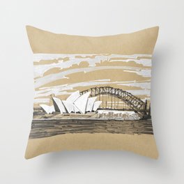 Sydney Opera House Throw Pillow