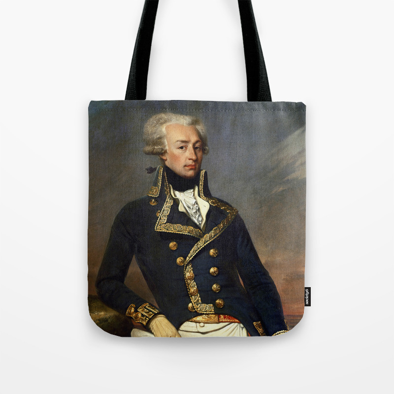 Marquis De Lafayette Painting Joseph Desire Court Tote Bag By