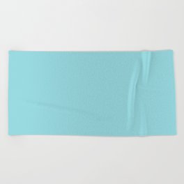 Light Aqua Blue Solid Color Pantone Waterspout 14-4618 TCX Shades of Blue-green Hues Beach Towel