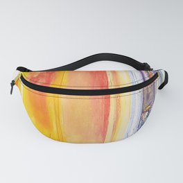 orange gradient abstract painting  Fanny Pack