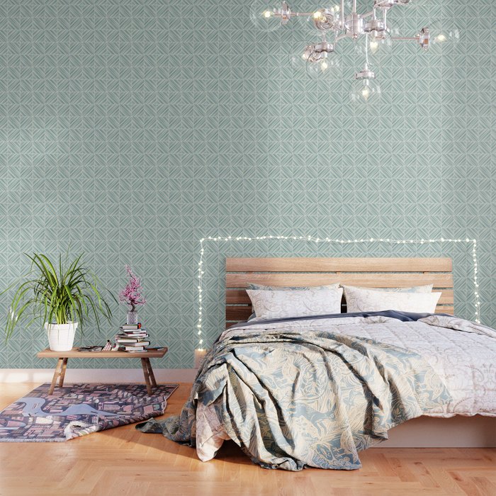 Herringbone Diamonds Sky Wallpaper By Amberbarkley Society6