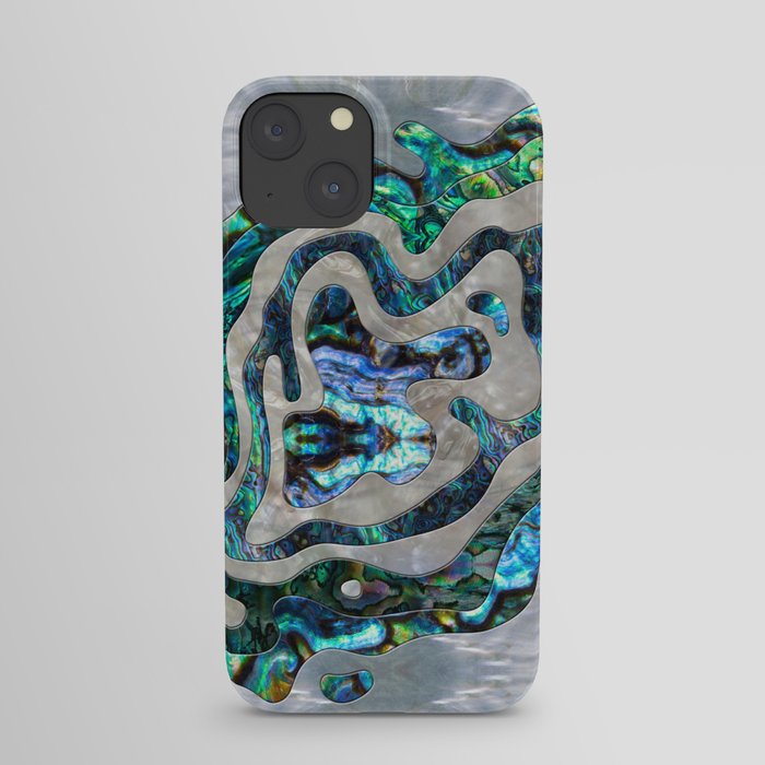 Abstract Ripple  Abalone and Mother of pearl iPhone Case