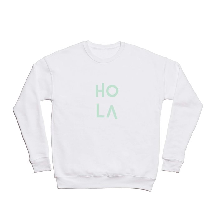 HolA living coral pantone & mint Crewneck Sweatshirt