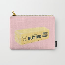 The Butter The Better Carry-All Pouch | Pink, Cute, Pastel, Butter, Colorful, Sweet, Quirky, Curated, Illustration, Food 