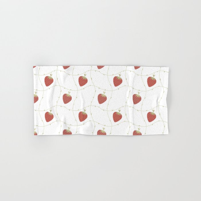 Strawberries & Vines Hand & Bath Towel