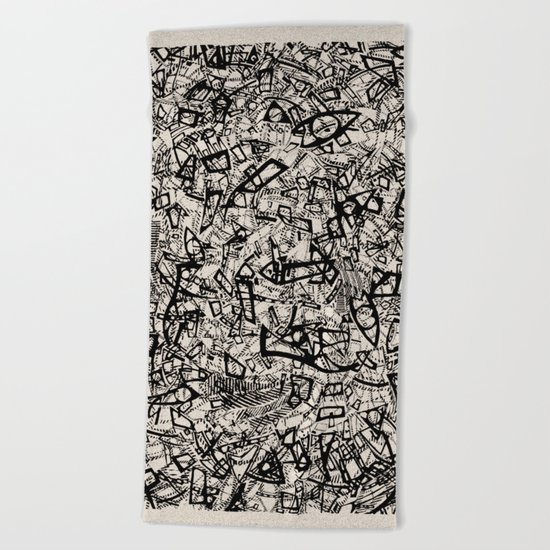 - newspaper - Beach Towel