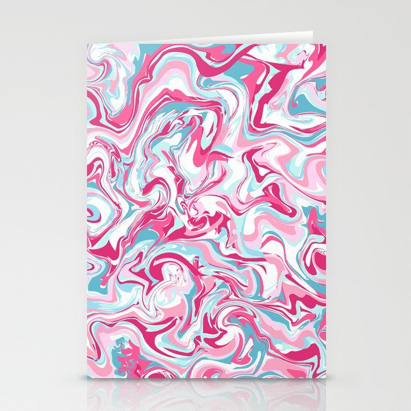 Pink Marble Stationery Cards