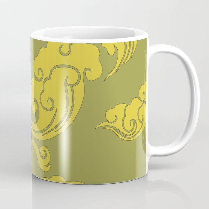 Cloud Swirls - Yellow Coffee Mug
