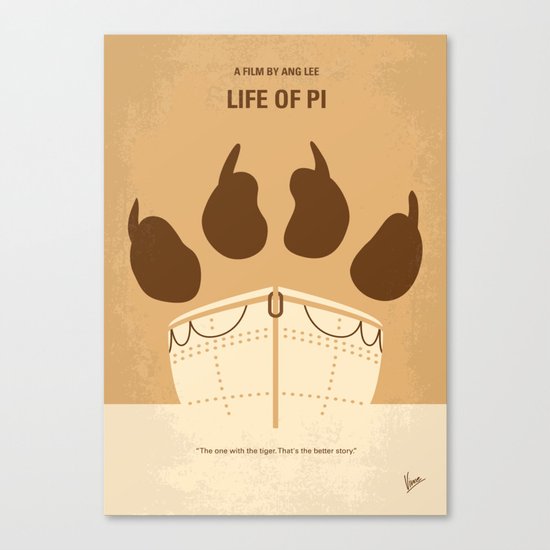 No173 My Life of PI minimal movie poster Canvas Print