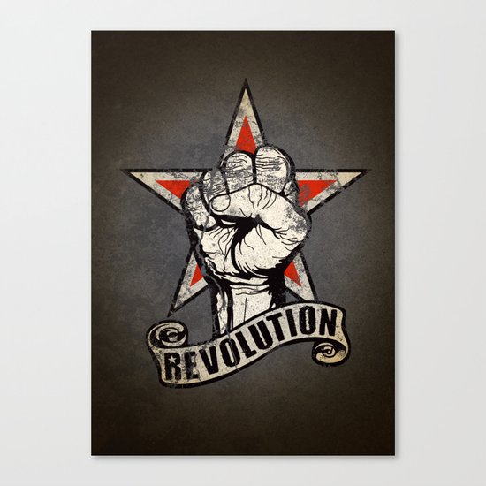 Up The Revolution! Canvas Print