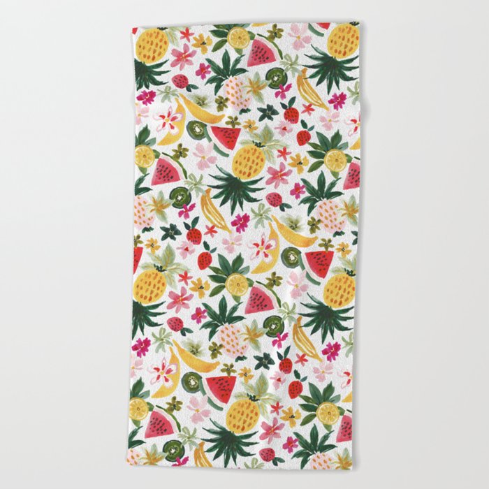 FRUIT FLINGERINGO Cute Tropical Fruit Beach Towel