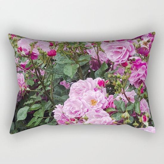 Beauties of the Garden Rectangular Pillow