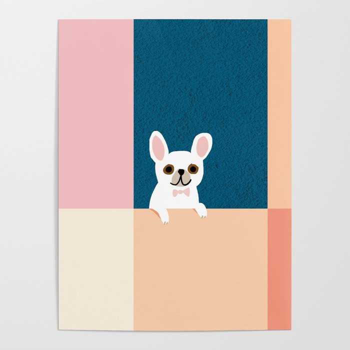 Little_French_Bulldog_Love_Minimalism_001 Poster