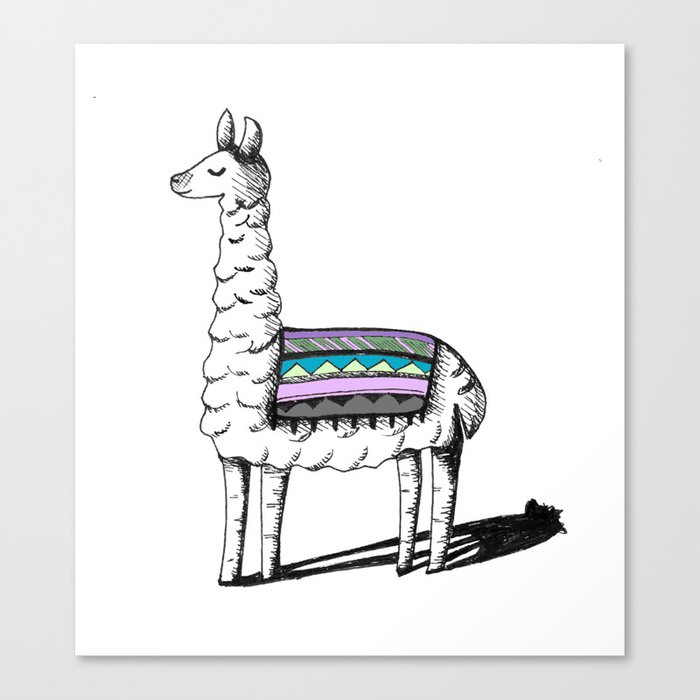 Llama Mama Canvas Print